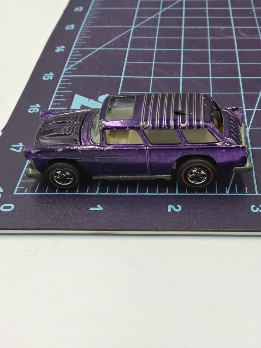 1969 Nomad Purple White Interior Redline Collectible Loose Hot Wheels Mattel